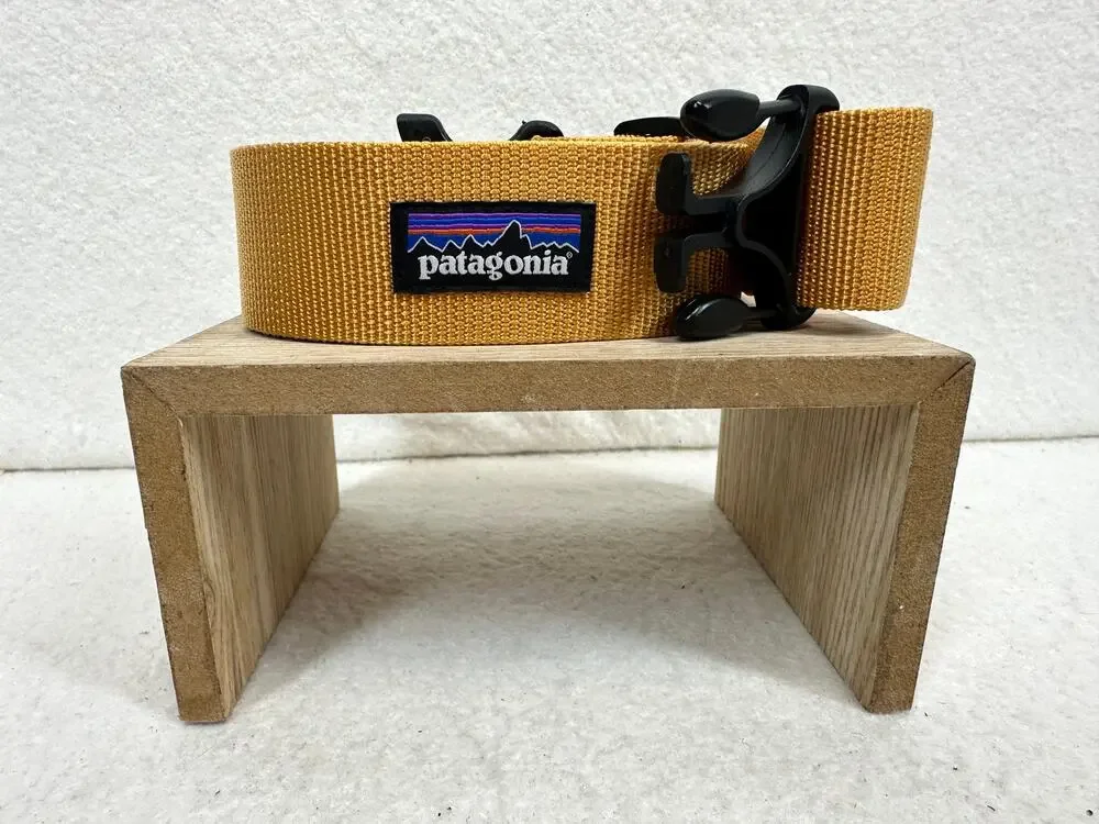 Patagonia Tech Web Gold Stretch Belt - SZ M Outdoors, Athleticware, Gorpcore